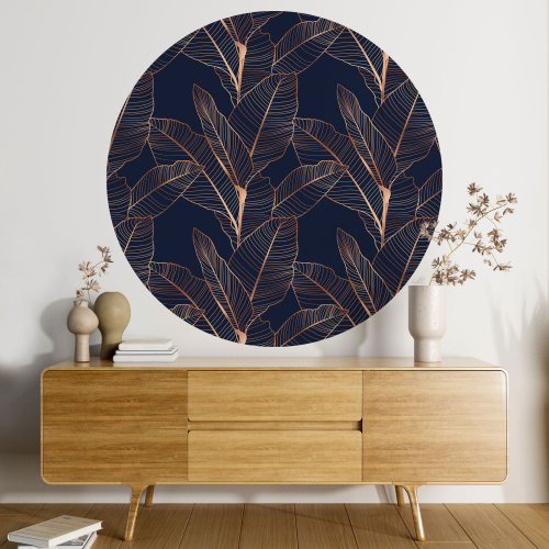 Papier peint rond / cercle - Motif botanique - 234