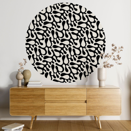 Papier peint rond / cercle - Motif Design - 411