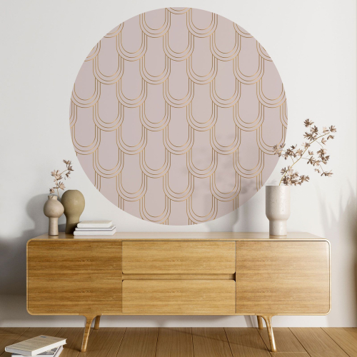 Papier peint rond / cercle - Motif élégant - 227