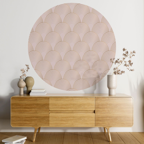 Papier peint rond / cercle - Motif élégant - 230