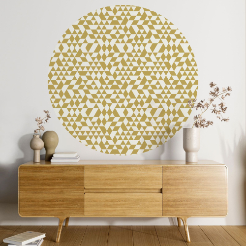 Papier peint rond / cercle - Motif géométrique - 031