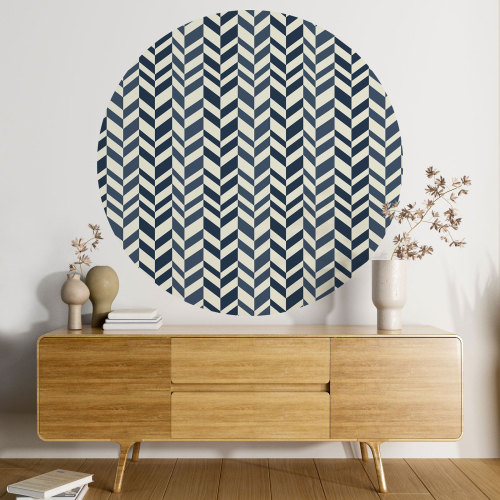Papier peint rond / cercle - Motif géométrique - 056