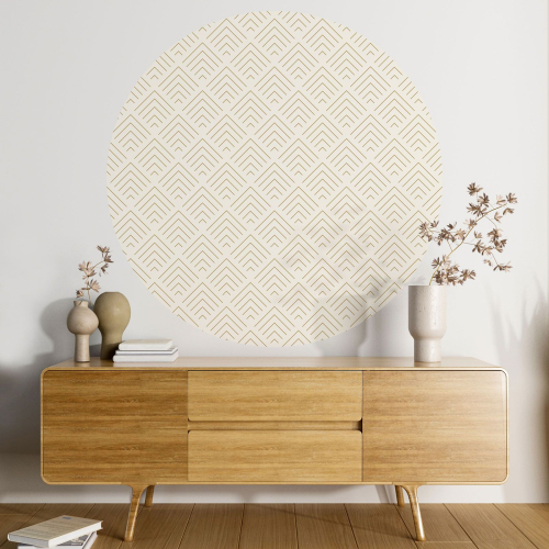Papier peint rond / cercle - Motif géométrique - 085