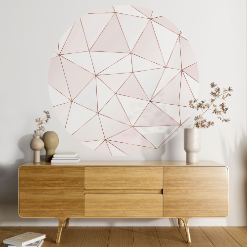 Papier peint rond / cercle - Motif géométrique