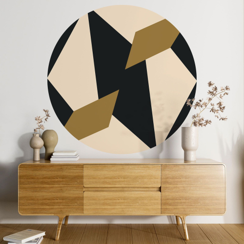 Papier peint rond / cercle - Motif géométrique
