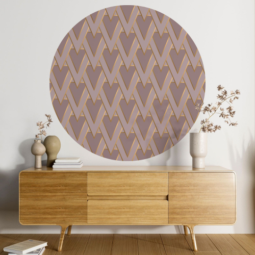 Papier peint rond / cercle - Motif géométrique - 271