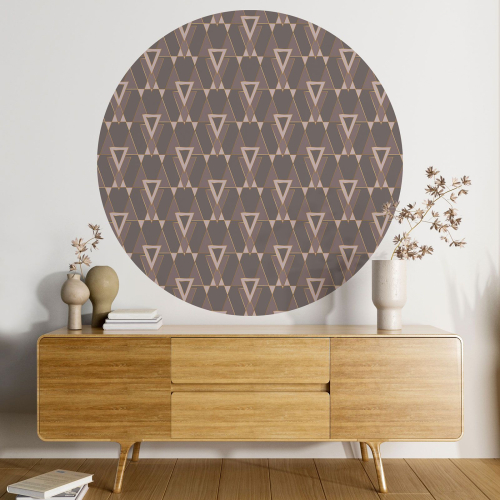 Papier peint rond / cercle - Motif géométrique - 272