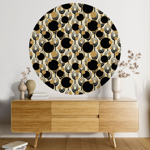 Papier peint rond / cercle - Motif géométrique - 367