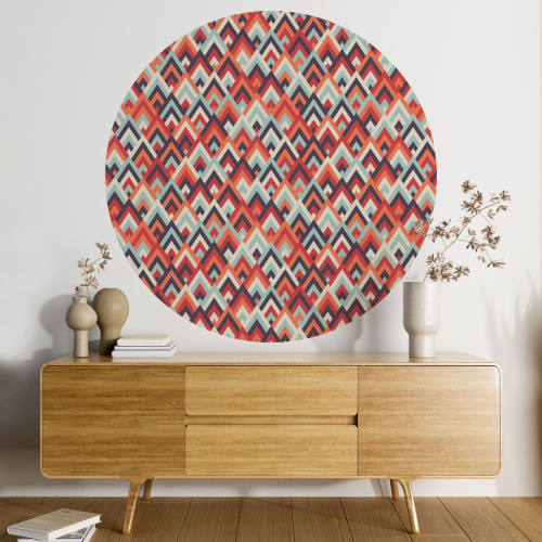Papier peint rond / cercle - Motif géométrique - 429