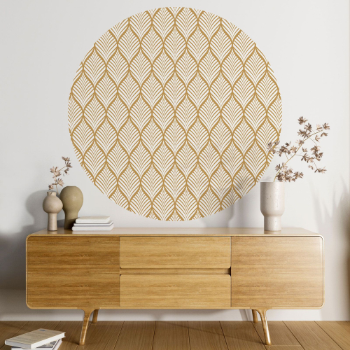 Papier peint rond / cercle - Motif oriental - 103