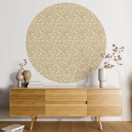 Papier peint rond / cercle - Motif oriental - 344