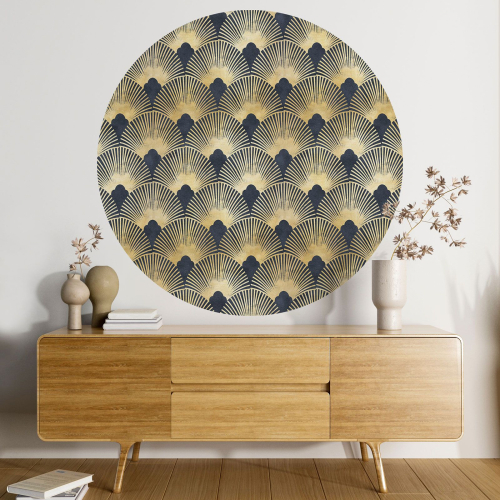 Papier peint rond / cercle - Motif oriental - 564
