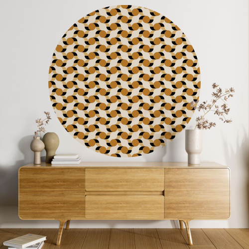 Papier peint rond / cercle - Motif oriental - 602