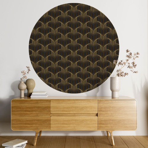 Papier peint rond / cercle - Motif oriental - 610