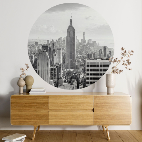 Papier peint rond / cercle - New York