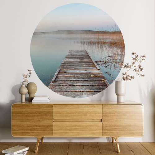 Papier peint rond / cercle - Ponton